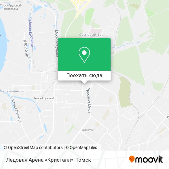 Карта Ледовая Арена «Кристалл»