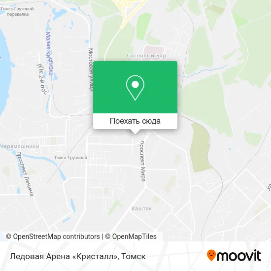 Карта Ледовая Арена «Кристалл»
