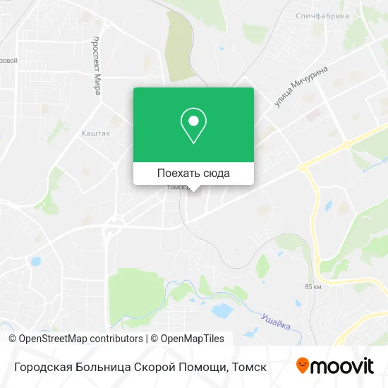 Карта Городская Больница Скорой Помощи