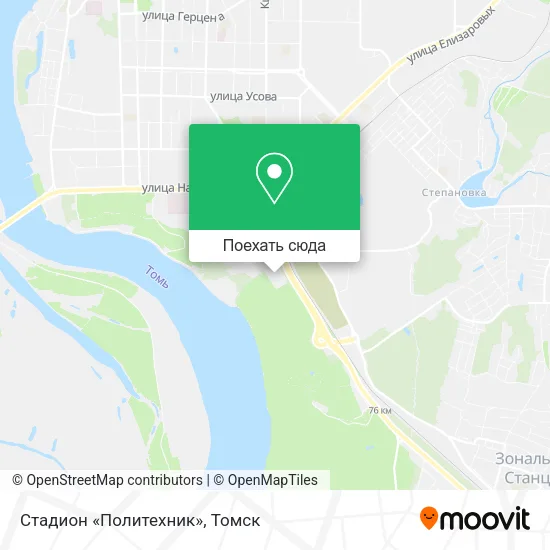 Карта Стадион «Политехник»