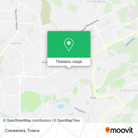 Карта Снежинка