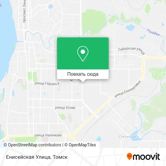 Карта Енисейская Улица