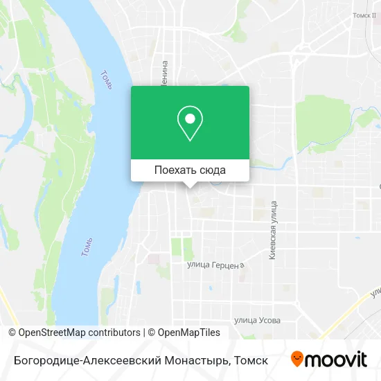 Карта Богородице-Алексеевский Монастырь