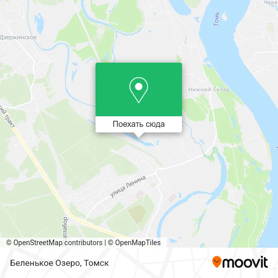 Карта Беленькое Озеро