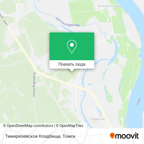 Карта Тимирязевское Кладбище