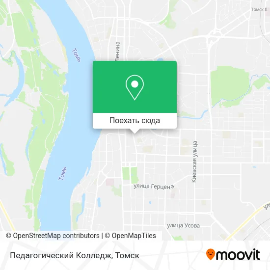 Карта Педагогический Колледж