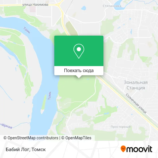 Карта Бабий Лог