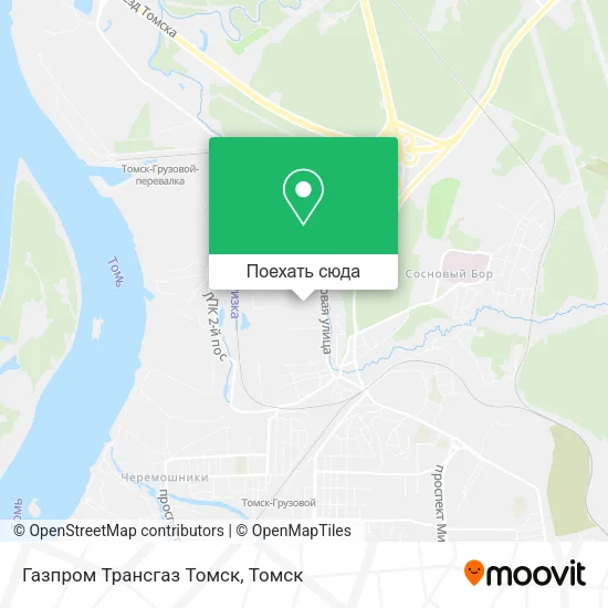 Карта Газпром Трансгаз Томск