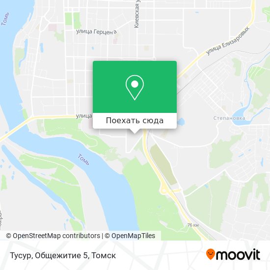 Карта Тусур, Общежитие 5