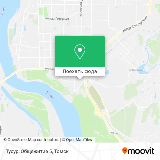 Карта Тусур, Общежитие 5