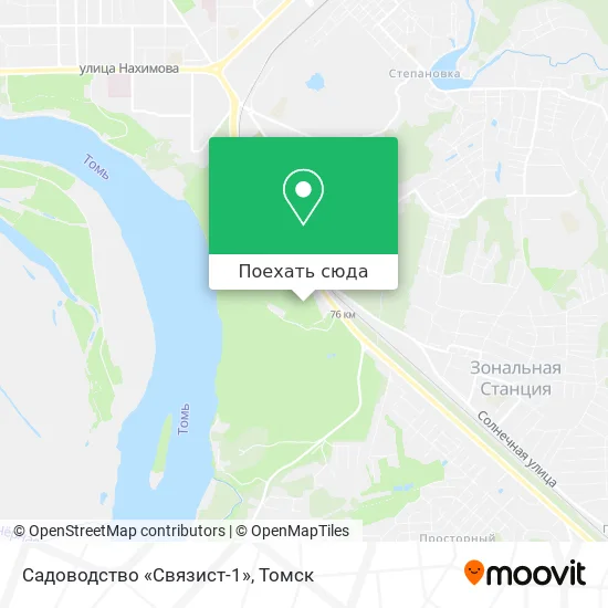 Карта Садоводство «Связист-1»