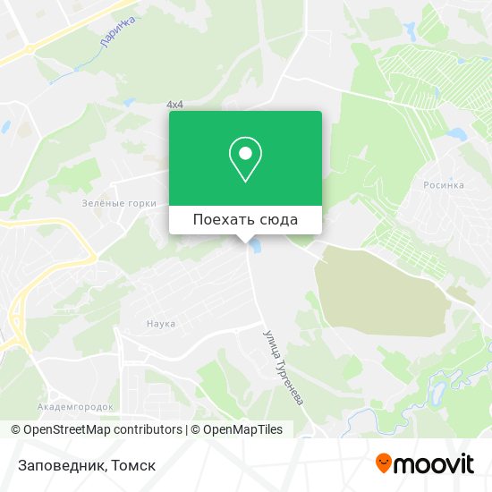 Карта Заповедник