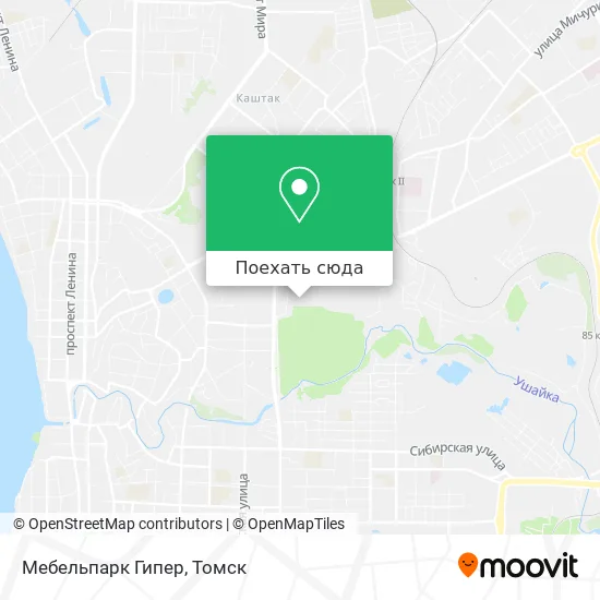 Карта Мебельпарк Гипер