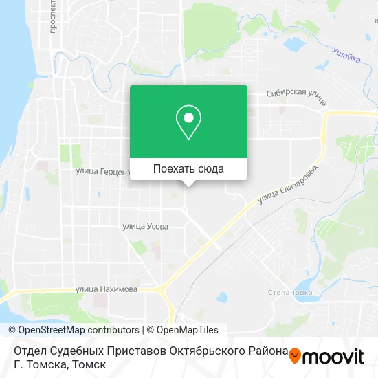 Карта Отдел Судебных Приставов Октябрьского Района Г. Томска