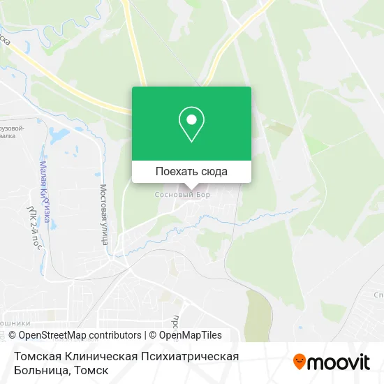 Карта Томская Клиническая Психиатрическая Больница