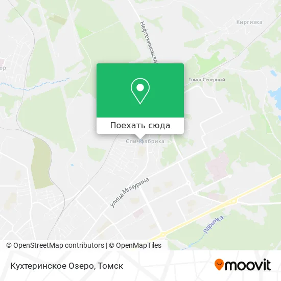 Карта Кухтеринское Озеро