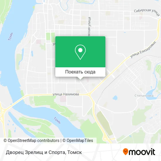 Карта Дворец Зрелищ и Спорта