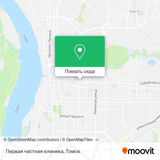 Карта Первая частная клиника