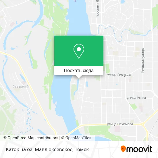 Карта Каток на оз. Мавлюкеевское