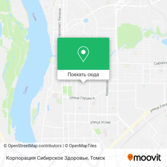 Карта Корпорация  Сибирское Здоровье