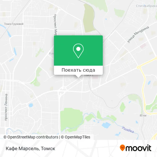 Карта Кафе  Марсель