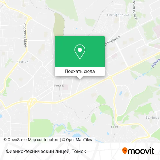 Карта Физико-технический лицей