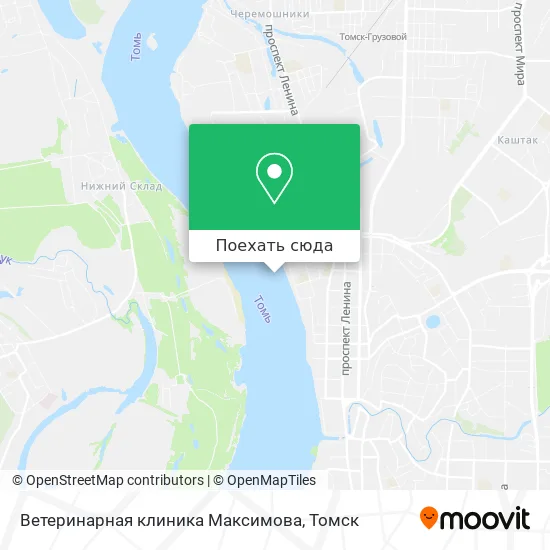 Карта Ветеринарная клиника Максимова