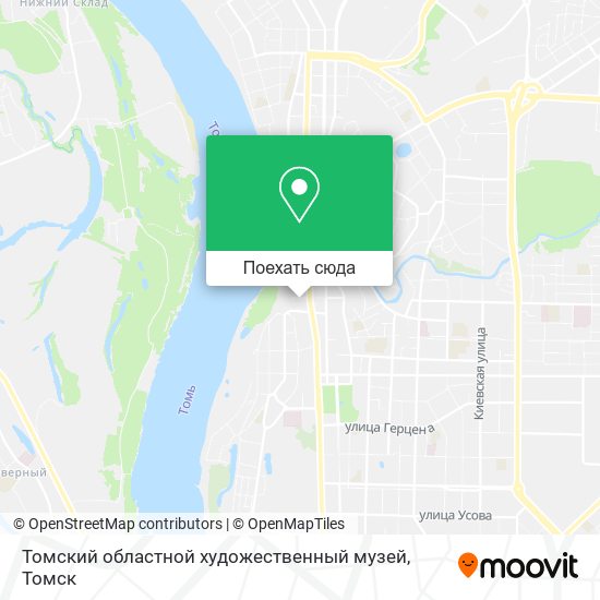 Карта Томский областной художественный музей