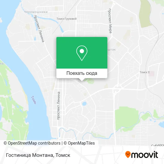 Карта Гостиница Монтана