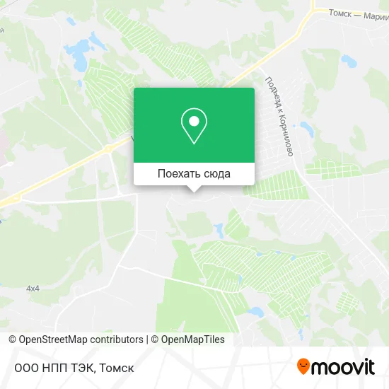 Карта ООО НПП  ТЭК