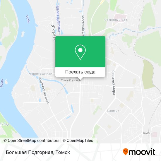 Карта Большая Подгорная