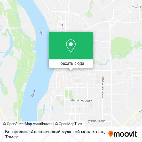 Карта Богородице-Алексиевский мужской монастырь