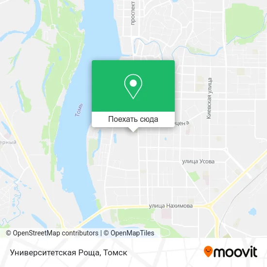 Карта Университетская Роща
