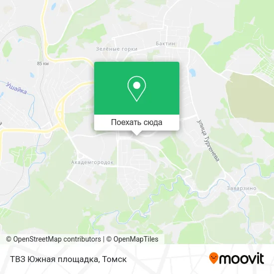 Карта ТВЗ Южная площадка