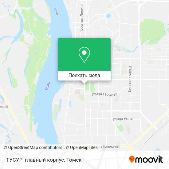 Карта ТУСУР, главный корпус