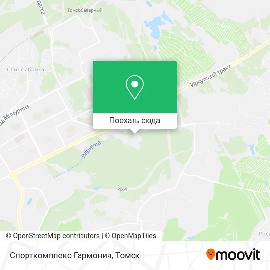 Карта Спорткомплекс Гармония