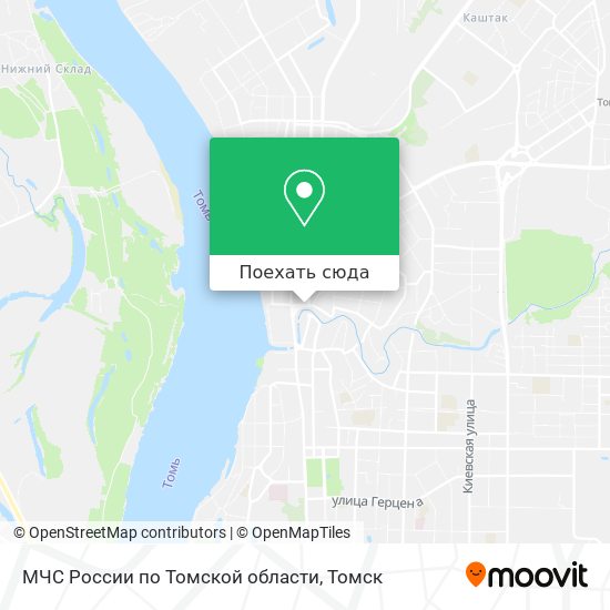 Карта МЧС России по Томской области