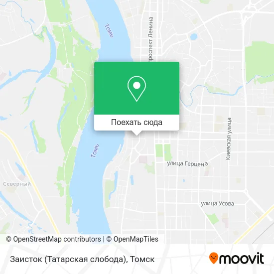 Карта Заисток (Татарская слобода)