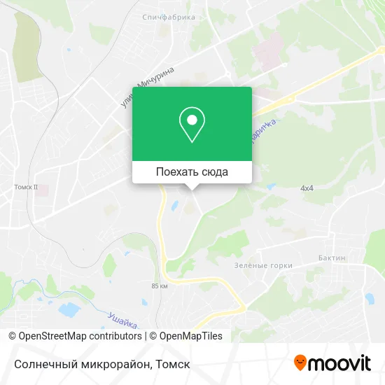Карта Солнечный микрорайон