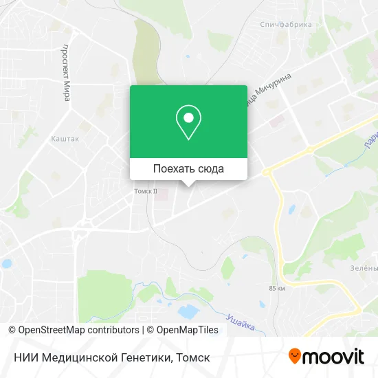 Карта НИИ Медицинской Генетики