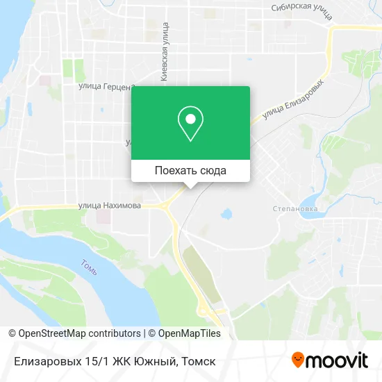 Карта Елизаровых 15/1 ЖК Южный