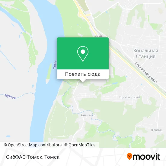 Карта СибФАС-Томск