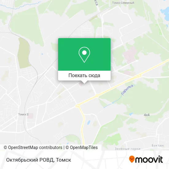 Карта Октябрьский РОВД