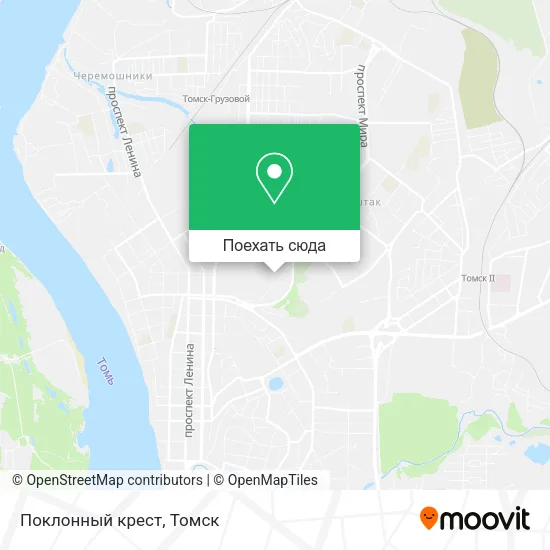 Карта Поклонный крест