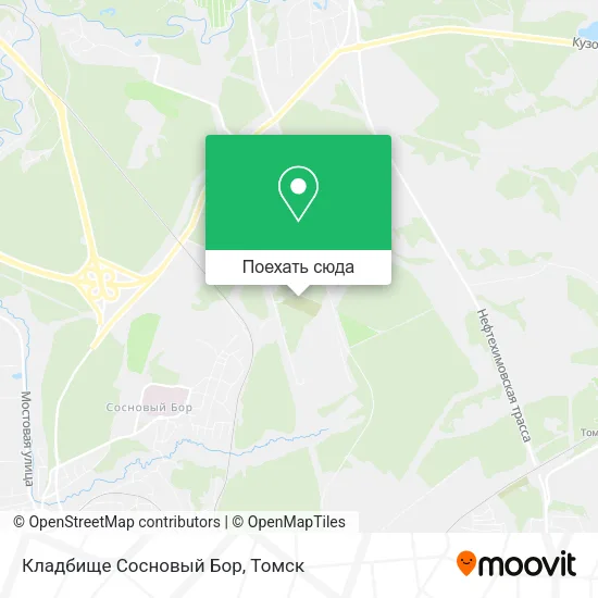 Карта Кладбище Сосновый Бор