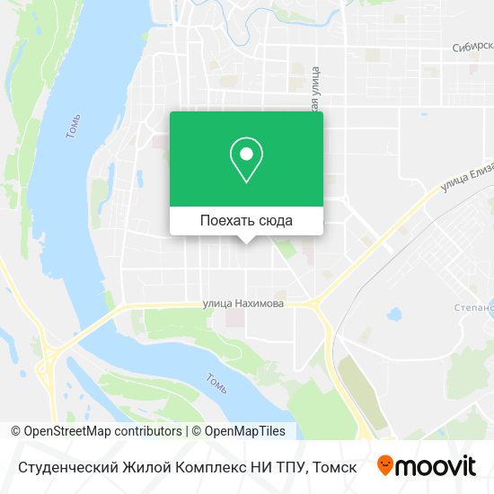 Карта Студенческий Жилой Комплекс НИ ТПУ