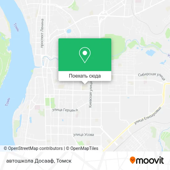 Карта автошкола Досааф