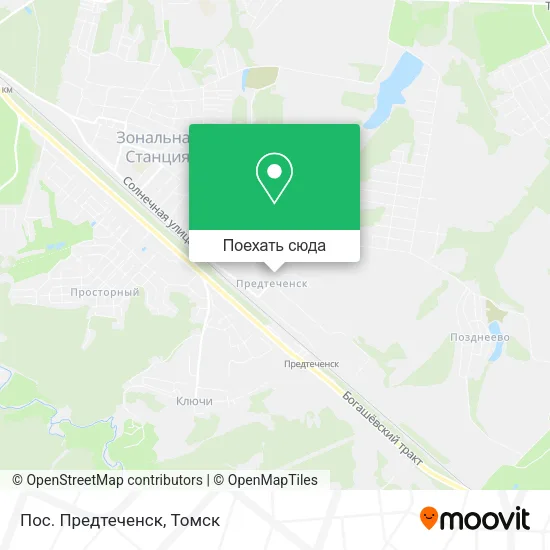 Карта Пос. Предтеченск