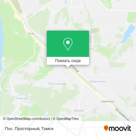 Карта Пос. Просторный
