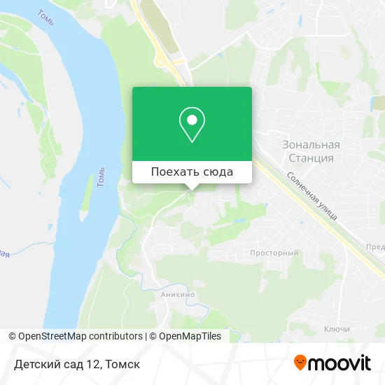 Карта Детский сад 12